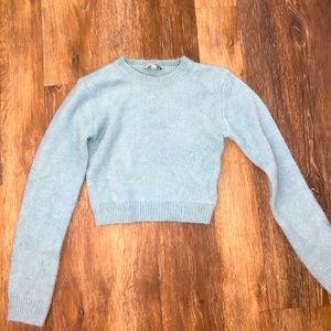 Fashion Nova Cropped blue sweater